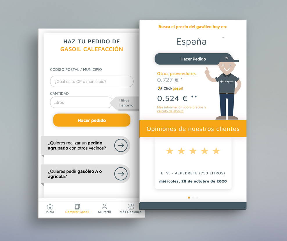 descárgate la APP de clickgasoil